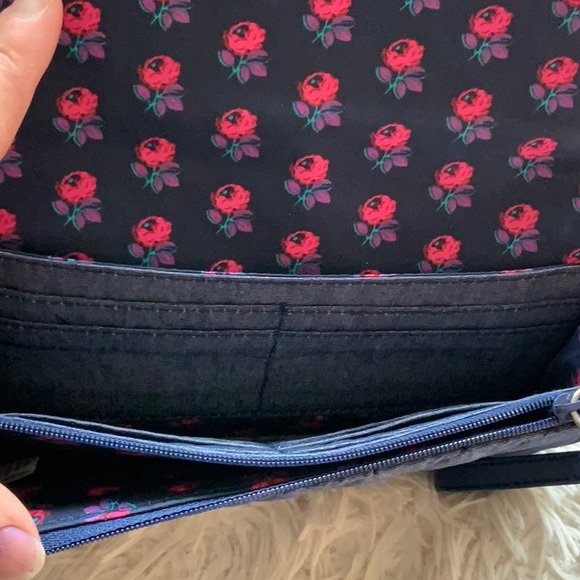 VERA BRADLEY TRIMMED WRISTLET IN blue DENIM - NEW - Picture 6 of 6